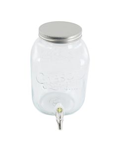 Gibson Home General Store 1.1 Gallon Glass Jar Beverage Dispenser