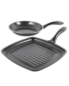 Gibson Westleton  2 piece Cookware Set Black