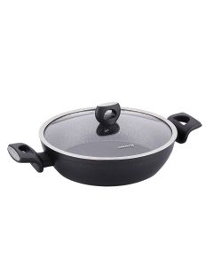 Korkmaz Nora 2 Piece 3.6 Liter Alumium Nonstick Low Casserole Dish with Lid